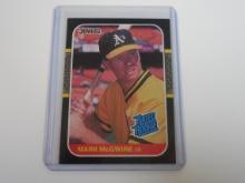 1987 DONRUSS BASEBALL #46 MARK MCGWIRE RATED ROOKIE CARD ATHLETICS RC