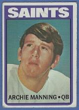 1972 Topps #55 Archie Manning RC New Orleans Saints