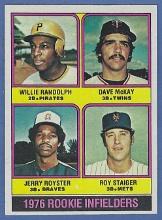 Pack Fresh 1976 Topps #592 Willie Randolph RC New York Yankees