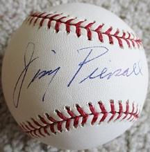 Beautiful Jimmy Piersall Signed OML Baseball