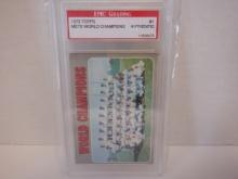 1970 TOPPS #1 METS WORLD CHAMPIONS EMC GRADED