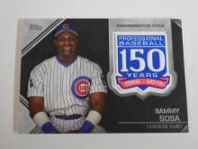 2019 TOPPS UPDATE SAMMY SOSA 150 YEARS OF BASEBALL PATCH CHICAGO CUBS