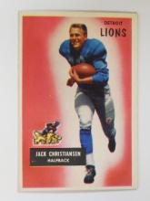 1955 BOWMAN FOOTBALL #28 JACK CHRISTIANSEN DETROIT LIONS HOF VERY NICE