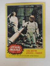 1977 TOPPS STAR WARS #170 LUKE AND THE PRINCESS TRAPPED