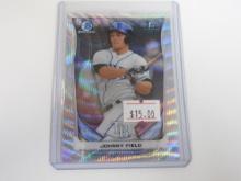 2014 BOWMAN CHROME JOHNNY FIELD SILVER WAVE REFRACTOR 1ST ROOKIE CARD #D 19/25