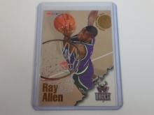 1996-97 SKYBOX NBA HOOPS RAY ALLEN ROOKIE CARD MILWAUKEE BUCKS