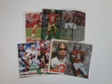 1980S 1990S TOPPS UPPER DECK LEAF PLAYOFF STEVE YOUNG CARD LOT 49ERS