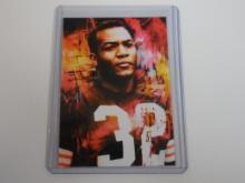 AMAZING 2018 ART ACEO JIM BROWN CUSTOM ART CARD #'D 1/1 ONLY 1 MADE BROWNS