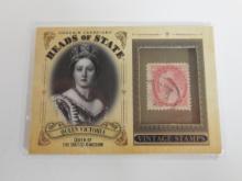 2020 UPPER DECK GOODWIN CHAMPIONS QUEEN VICTORIA STAMP RELIC CARD VERY NEAT