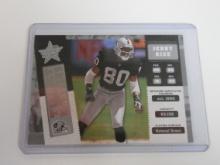 2002 LEAF ROOKIES AND STARS JERRY RICE TIM BROWN TICKET MASTERS #D 1780/2500 RAIDERS