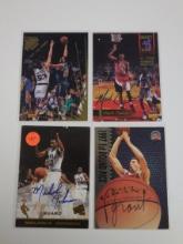 COLLEGE BASKETBALL CERTIFIED AUTOGRAPHED CARD LOT VARIOUS YEARS