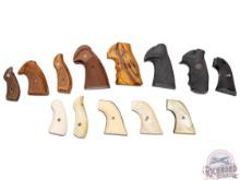 Lot Thirteen Assorted Grip Sets for Colt and Smith & Wesson Revolvers