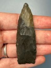 2 3/4" Chert Point, Lanceolate, Found in Gloucester County, New Jersey