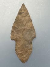 Superb 2 1/2" Dover Chert Turkey Tail Point, Found in West Virginia