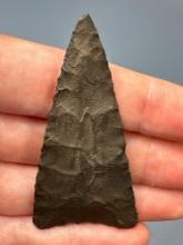 SUPERB 2 1/2" THIN Triangle Point, Found in Pennsylvania, Excellent Example