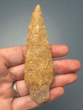 NICE 2-Tone 4" Quartzite Poplar Island Point, Found in Pennsylvania, Semi-Translucent