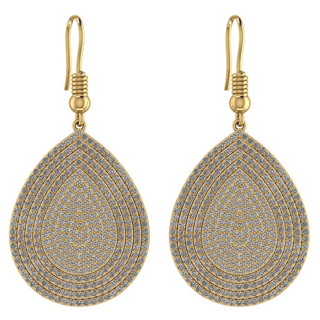 1.62 Ctw VS/SI1 Diamond 14K Yellow Gold Earrings
