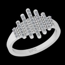 0.25 Ctw VS/SI1 Diamond 14K White Gold Engagement Ring