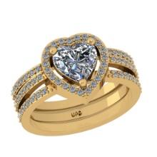 0.67 Ctw Diamond 14K Yellow Gold Engagement Ring