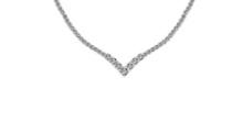 Certified 6.97 Ctw SI2/I1 Diamond 14K Rose Gold Necklace