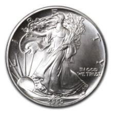 1990 1 oz Silver American Eagle BU