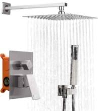 FRUD Shower System,10 Inch Brushed Nickel Shower Faucet Set