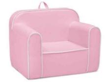 Delta Children Cozee Chair for Kids Pink/White