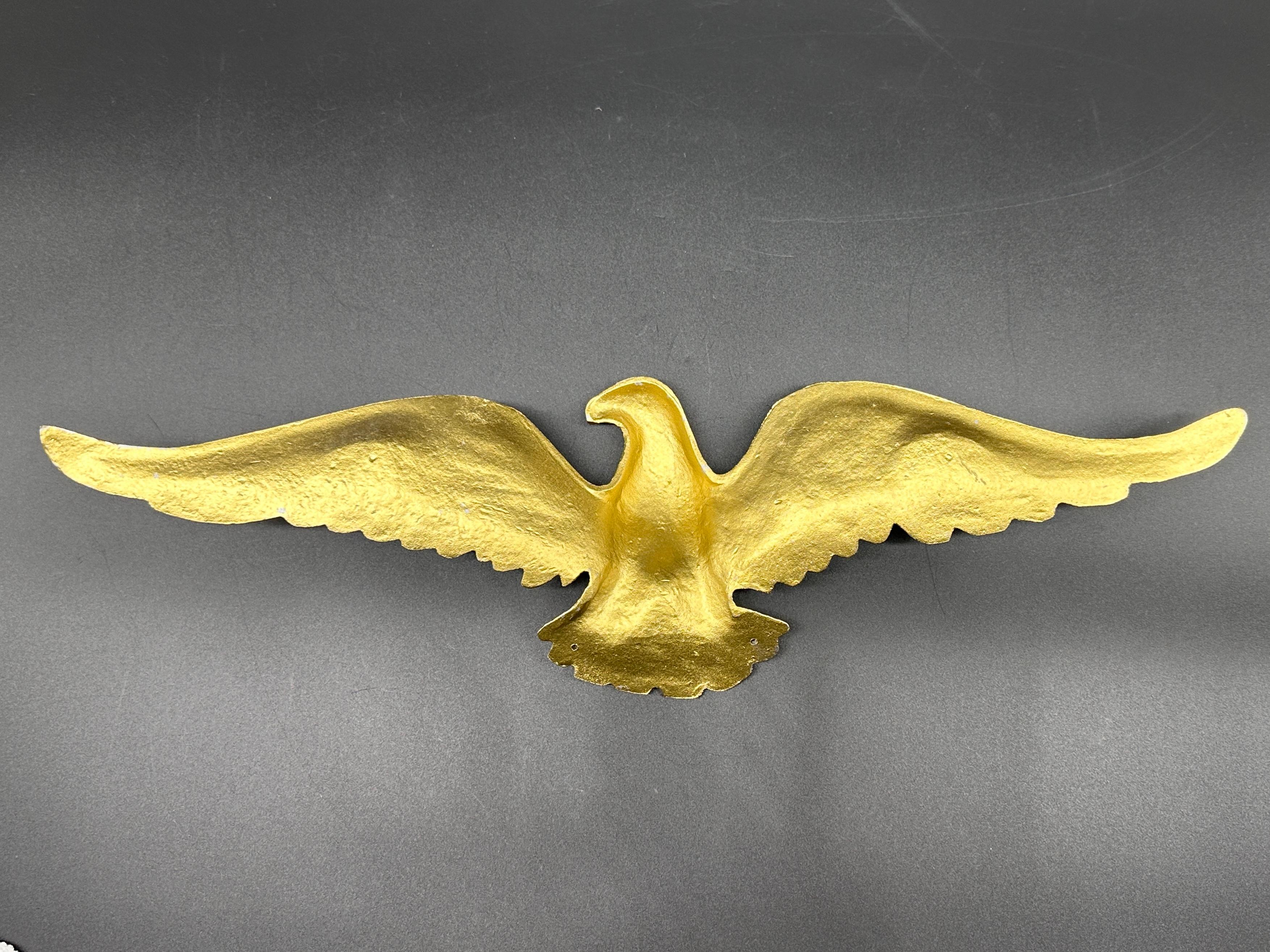 Gold Toned Wall Hanging Eagle
