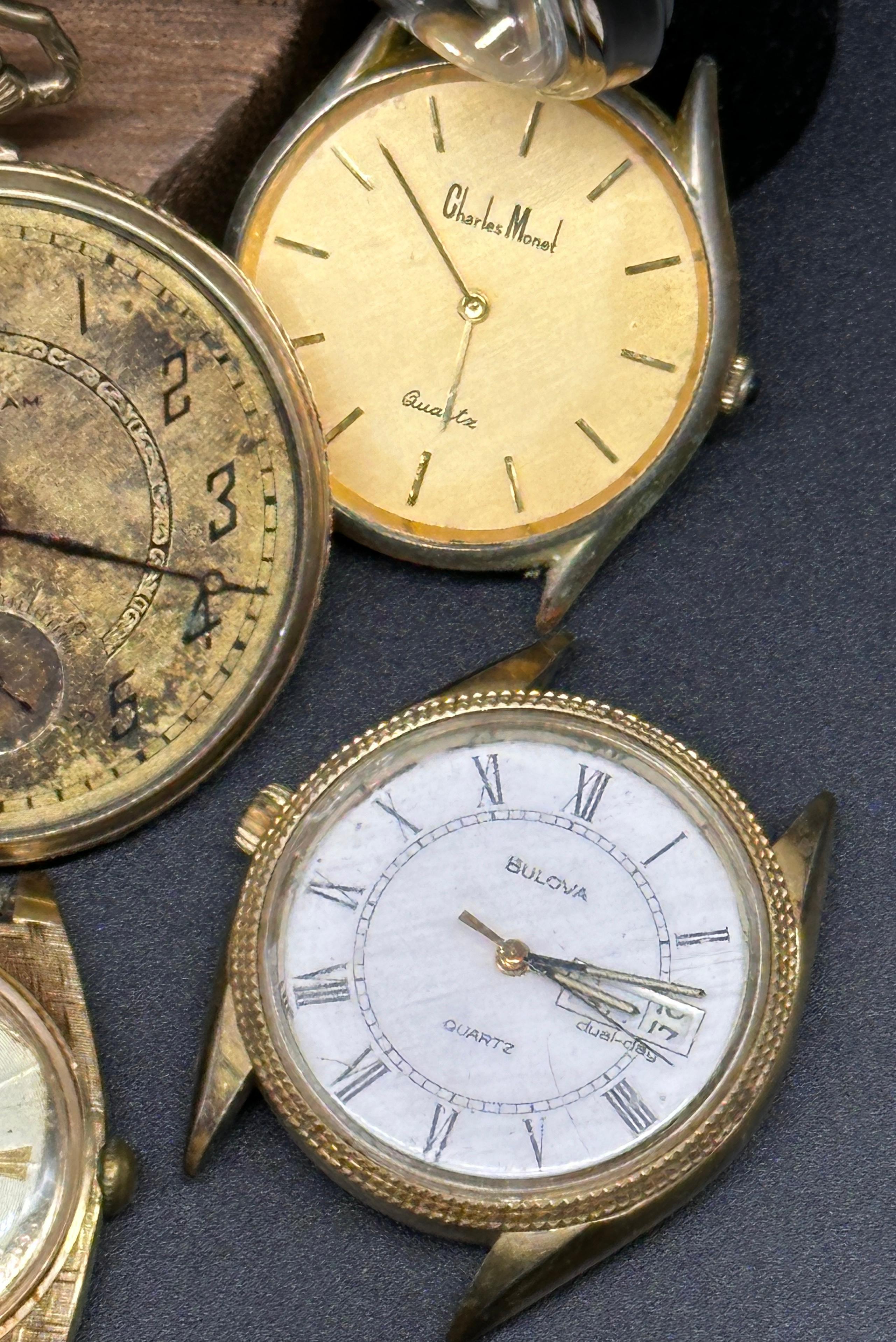 Assortment of Vintage/Antique Men's Wrist Watches, Pocket Watches and More