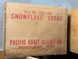 Vintage Wood Advertising Crates