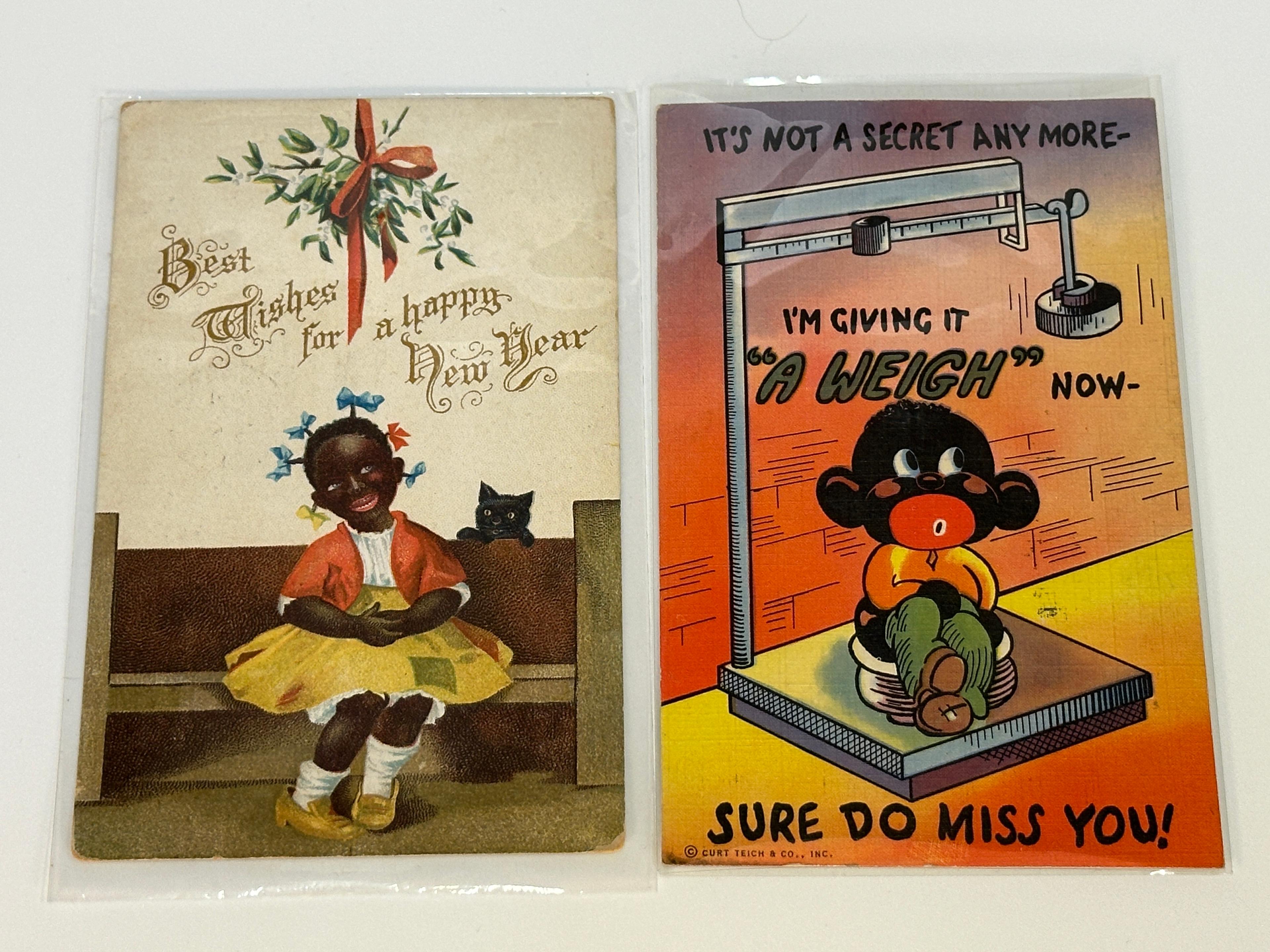 Black Americana Postcards and Advertising