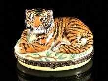 Tiger Limoges France Trinket Box