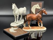 Porcelain Horses/Wall Hangings