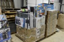 Pallet of Speakers, Piano, Electric Toy Car, Printer, Hoverboard, Toys