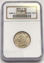 1999 Delaware State Quarter NGC Sample