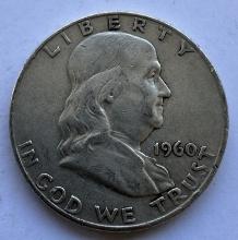 1960 FRANKLIN HALF DOLLAR COIN