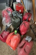 Lot of Gasoline Tank drums