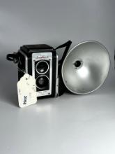 Vintage Kodak Duaflex II Camera with Flash Attachment Used