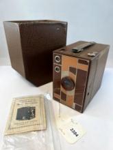 Used Kodak Beau Brownie No. 2 Camera with Original Box and Instructions
