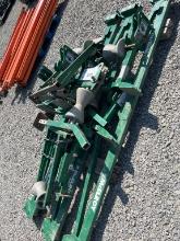 McElroy Poly Pipe stands and rollers