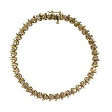 10k Gold 2.00ct Diamond 7" Tennis Bracelet