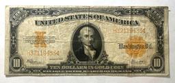 LARGE SIZE Series 1922 $10 Large Size Gold Certificate