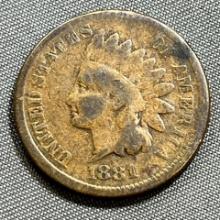 1881 US Indianhead Cent