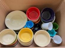 Fiesta ware 40+ pieces all appear to be free of chips