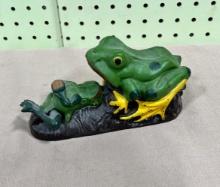 Frog Cast Iron Bank