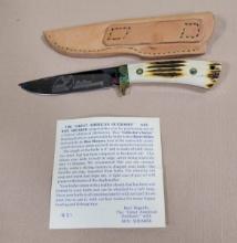 Great American Outdoors knife made by Barry Bybee limited edition number 52