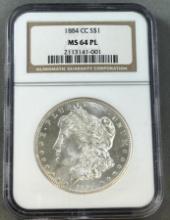 1884-CC Carson City Morgan Dollar in MS 64 PL NGC Holder, PROOF LIKE