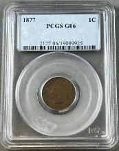 KEY DATE 1877 Indianhead Cent in G06 PCGS Holder