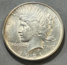 KEY DATE 1921 High Relief Peace Dollar