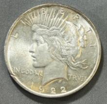 1922 Peace Silver Dollar 90% Silver